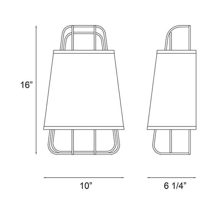 Eurofase 38144 Tura 1-lt 16" Tall Wall Sconce