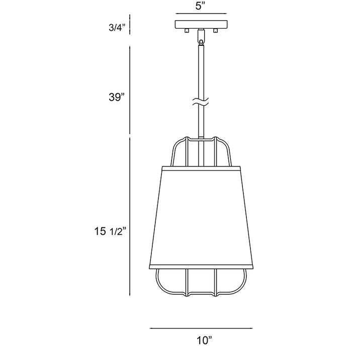 Eurofase 38147 Tura 1-lt 10" Pendant