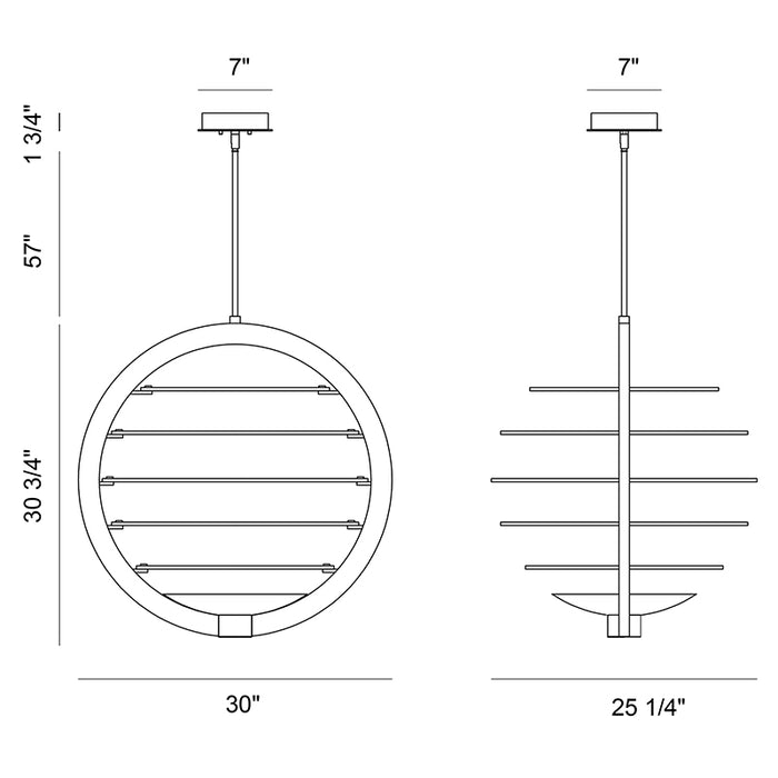 Eurofase 38152 Ombra 30" LED Chandelier