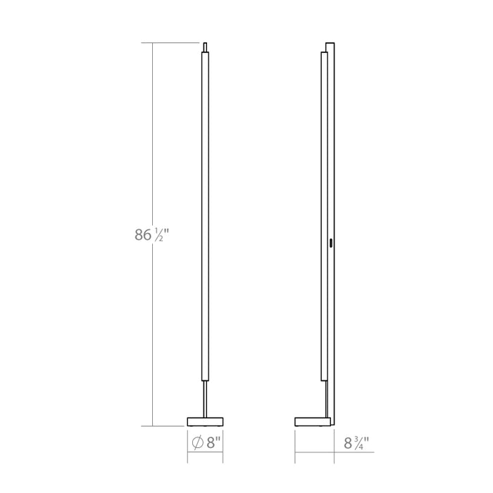 Sonneman 3820 Keel 1-lt 87" Tall LED Floor Lamp