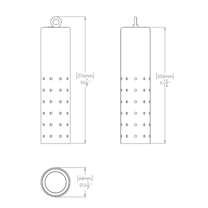 WAC 3821 Estrella 1-lt 3" LED Outdoor Pendant