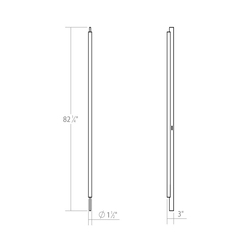 Sonneman 3822 Keel 1-lt 82" Tall LED Wall Lamp