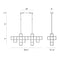 Eurofase 38257 Ferro 13-lt 55" LED Linear Chandelier