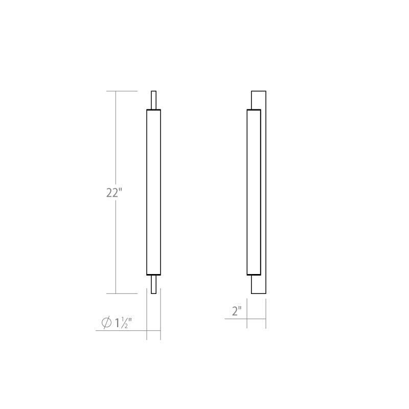 Sonneman 3831 Keel 1-lt 22" LED Bath Bar