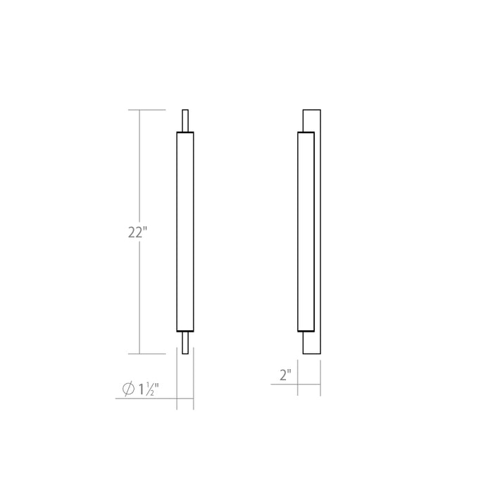 Sonneman 3831 Keel 1-lt 22" LED Bath Bar