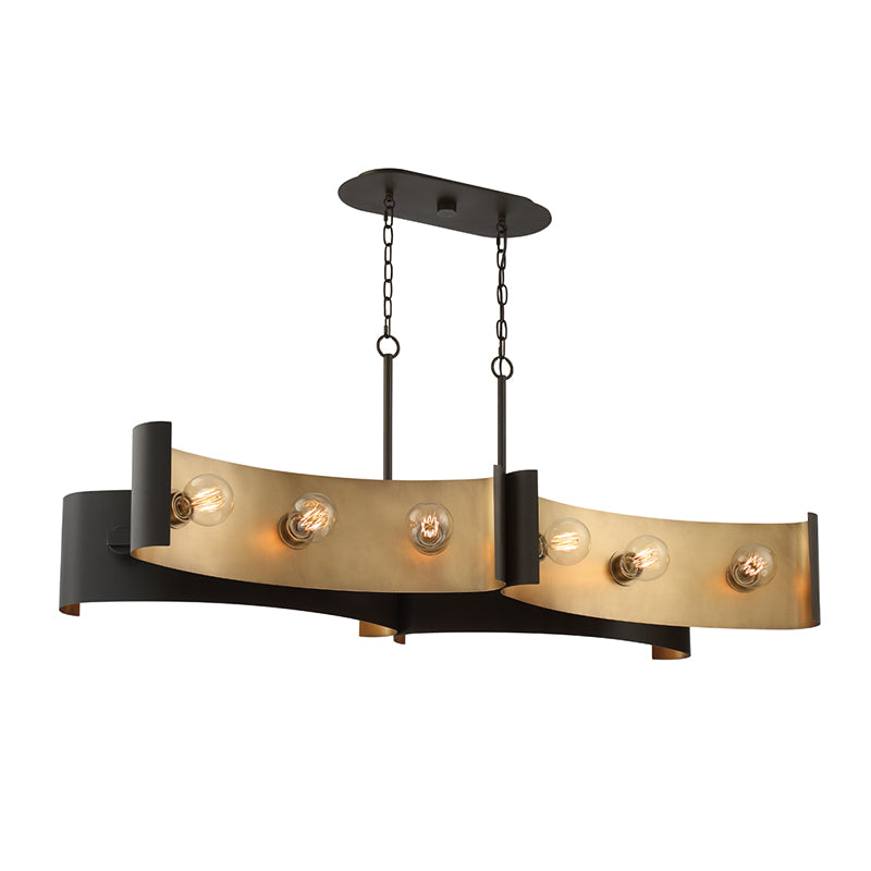Eurofase 38429 Metallo 12-lt 48" Linear Chandelier