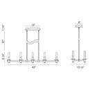 Eurofase 38441 Torna 43" LED Rectagular Chandelier