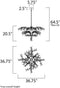 Maxim 38504 Cluster 8-lt 36.75" LED Chandelier