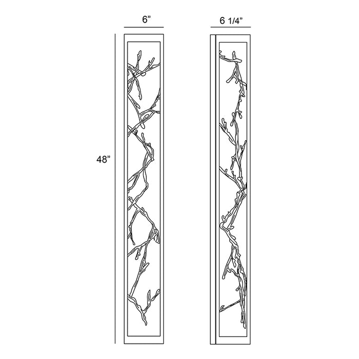 Eurofase 38638 Aerie 6-lt 6" LED Wall Sconce