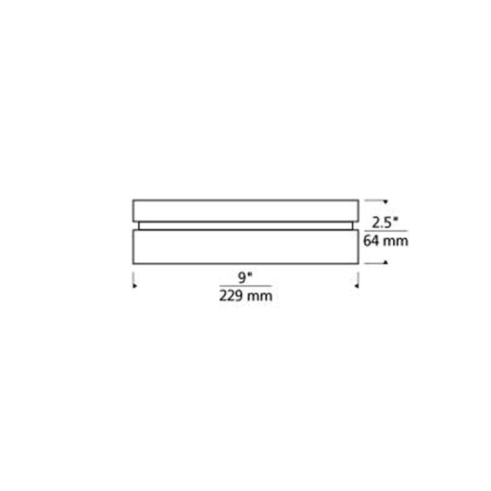 Tech 700BXL Boxie Large 9" LED Flush Mount