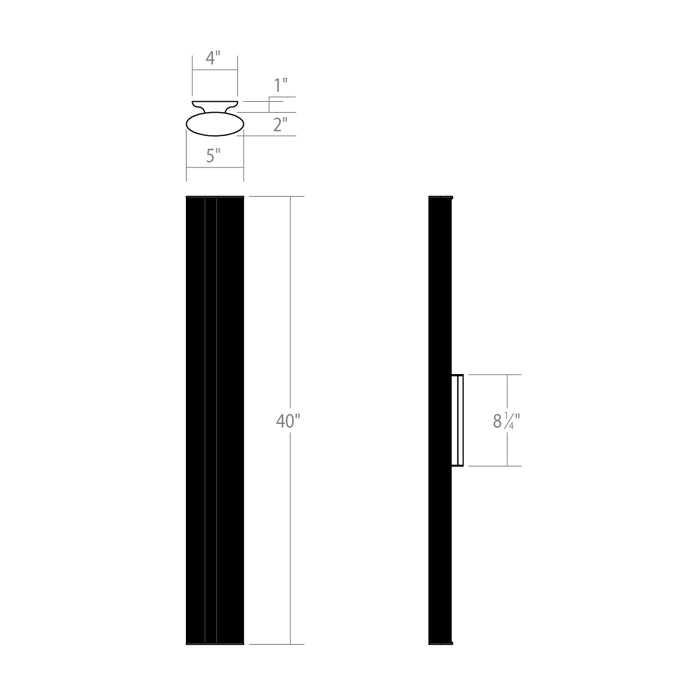 Sonneman 3924 Tuo 1-lt 40" LED Bath Bar