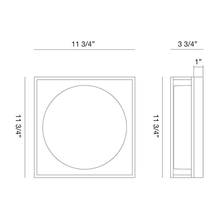 Eurofase 39332 Rover 1-lt 12" LED Flush Mount