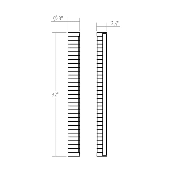 Sonneman 3943 Gessato 1-lt 32" LED Bath Bar