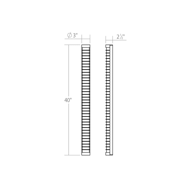 Sonneman 3944 Gessato 1-lt 40" LED Bath Bar