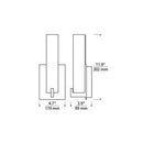 Tech 700WSCOS Cosmo 1-lt 12" Tall LED Wall Light
