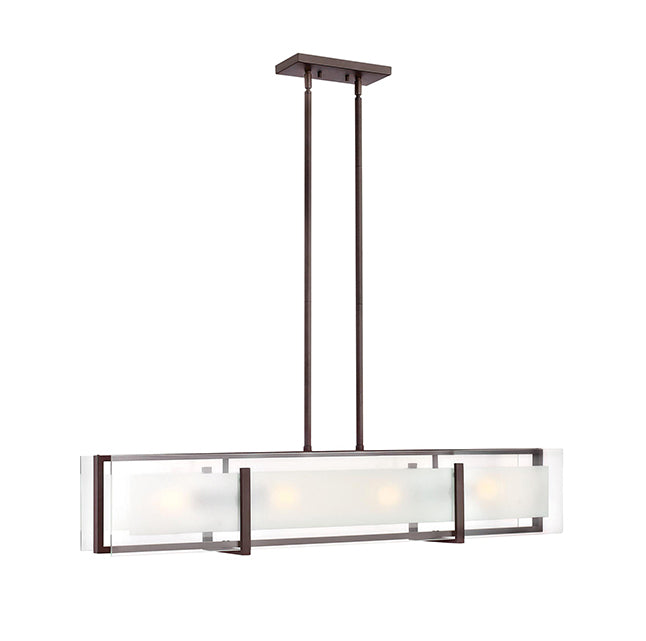 Hinkley 3996 Latitude 4-lt 42" LED Linear Chandelier