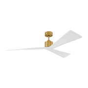 Monte Carlo Adler 60" Ceiling Fan - Burnished Brass/Matte White