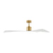 Monte Carlo Adler 60" Ceiling Fan - Burnished Brass/Matte White