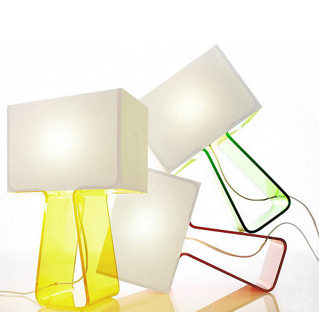 Pablo Designs Tube Top Colors Table Lamp