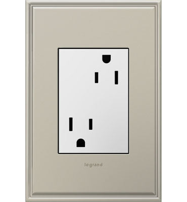 Adorne ARTR153 15A Dual Tamper-Resistant Plus-Size Outlet