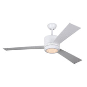 Generation Vision 52" Ceiling Fan with LED Light Kit - Matte White with Matte White Blades