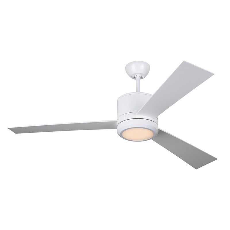 Generation Vision 52" Ceiling Fan with LED Light Kit - Matte White with Matte White Blades