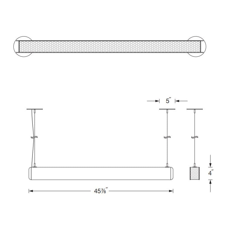 Oracle 4-LEAP1 4-ft Architectural LED Linear Pendant