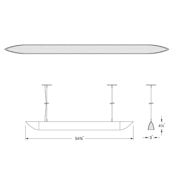 Oracle 4-LEAP2 4-ft Architectural LED Linear Pendant