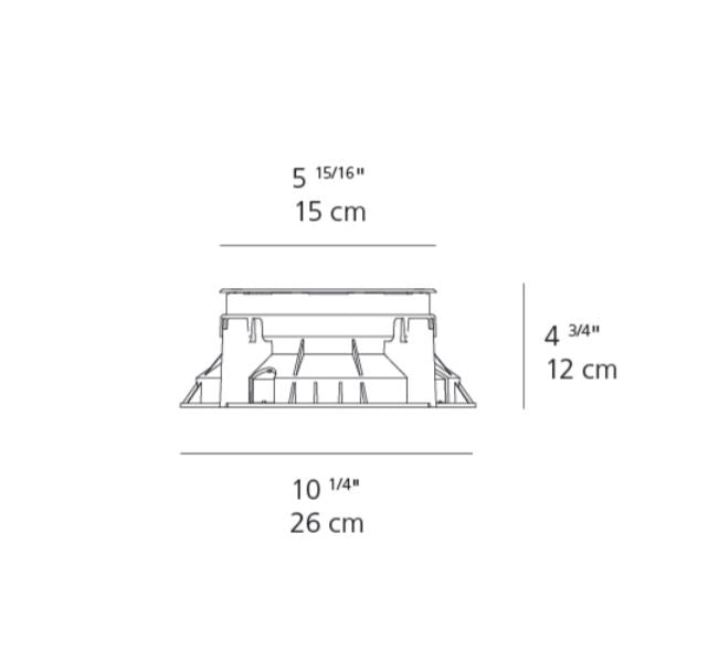 Artemide Ego 150 Driver-Over Square LED Recessed Outdoor