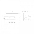 WAC 4011 LED Outdoor Rectangle Step Light