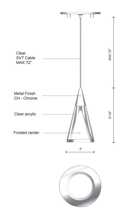 Kuzco 402401 Malabar LED Pendant