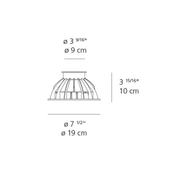 Artemide Ego 90 Driver-Over Round LED Recessed Outdoor