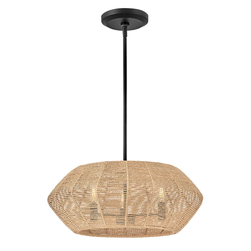 Hinkley 40383 Luca 3-lt 21" LED Small Convertible Drum Pendant
