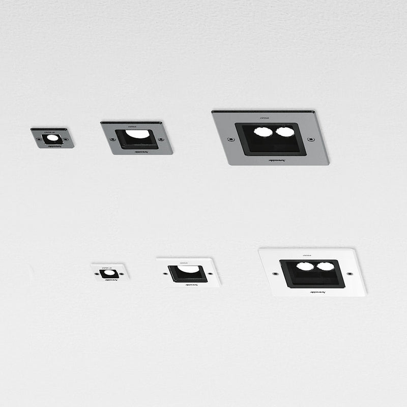Artemide Ego 55 Square LED Recessed Outdoor Ceiling Light