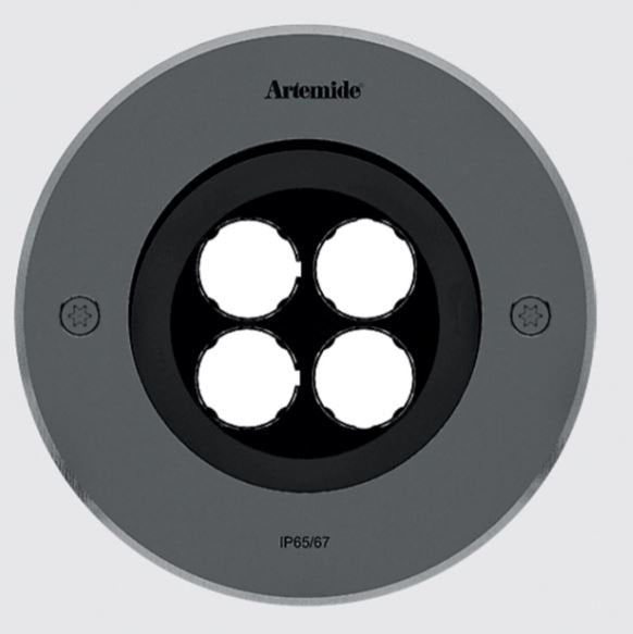 Artemide Ego 150 Round LED Recessed Outdoor Ceiling Downlight