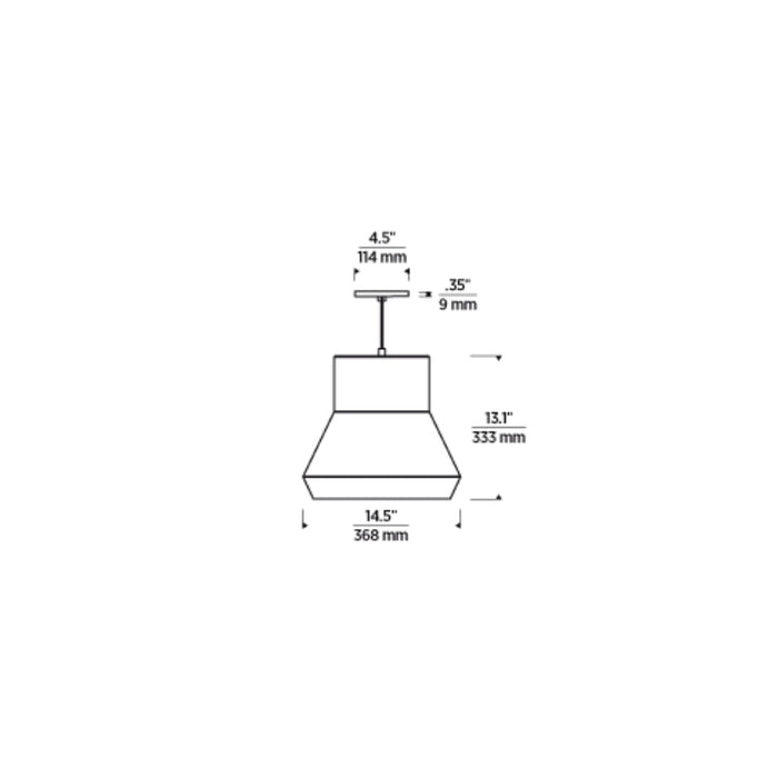 Tech 700TDMLO Milo 1-lt 15" Pendant