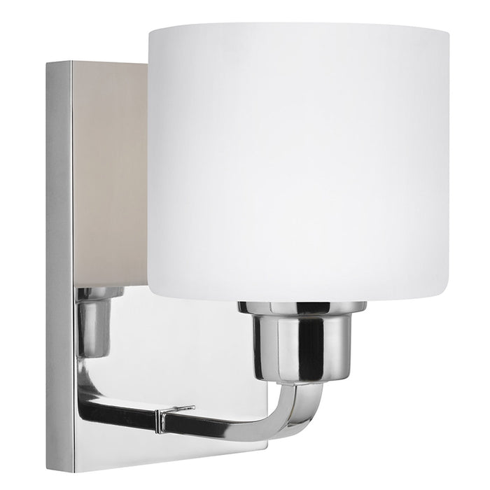 Sea Gull 4128801 Canfield 1-lt 8" Tall Wall / Bath Sconce