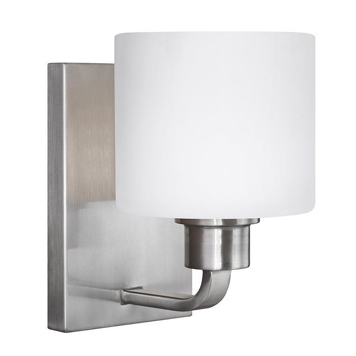 Sea Gull 4128801 Canfield 1-lt 8" Tall Wall / Bath Sconce