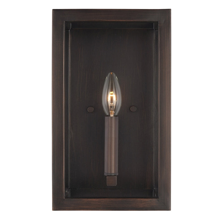 Sea Gull 4134501 Moffet Street 1-lt 12" Tall Wall / Bath Sconce