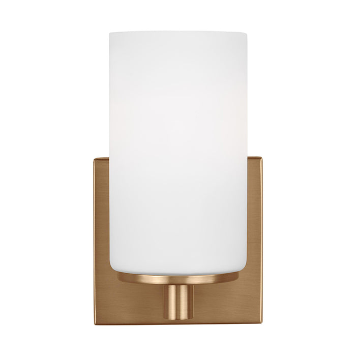 Sea Gull 4139101 Hettinger 1-lt 8" Tall Bath Sconce