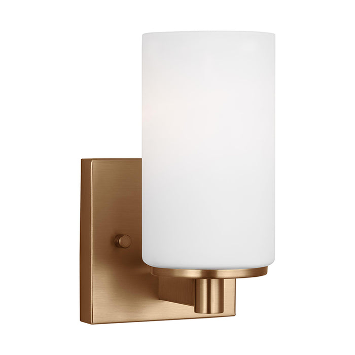 Sea Gull 4139101 Hettinger 1-lt 8" Tall Bath Sconce