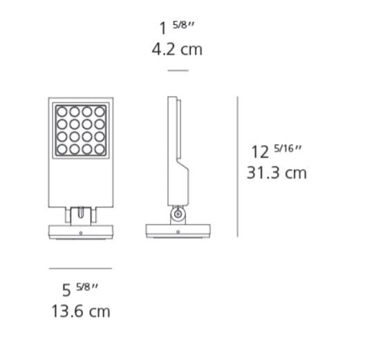 Artemide Cefiso 14 32° LED Outdoor Wall/Ceiling/Floor Light