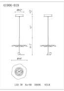 Eurofase 41906 Lagatto 1-lt 10" LED Pendant