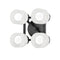 Hudson Valley 4204 Centerport 4-lt 12" Wide LED Wall Sconce