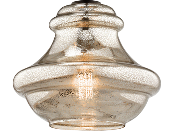 Kichler 42044 Everly 1-lt Pendant with Mercury Glass