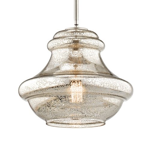 Kichler 42044 Everly 1-lt Pendant with Mercury Glass