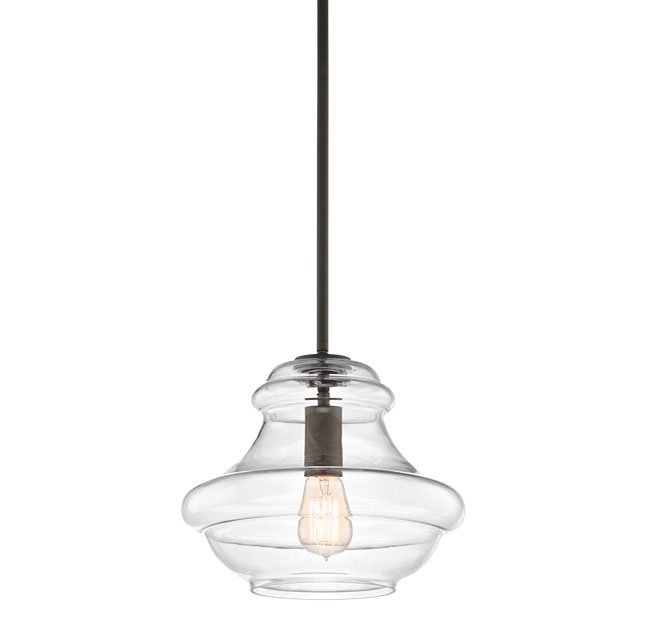 Kichler 42044 Everly 12" Wide Pendant with Clear Glass