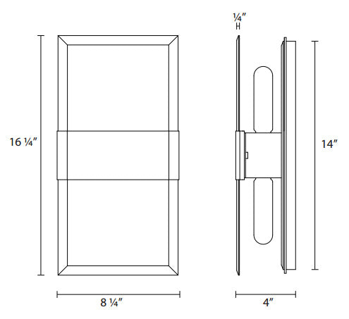 Sonneman 4282 Mercer Street 8" Double Sconce