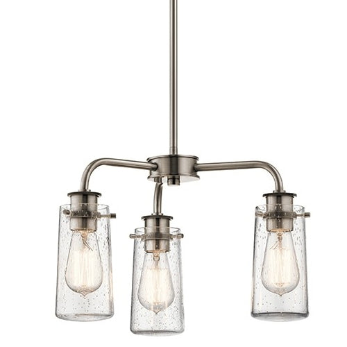 Kichler 43057 Braelyn 3-lt Chandelier/Semi Flush