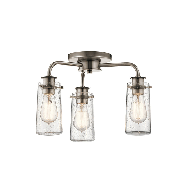 Kichler 43057 Braelyn 3-lt Chandelier/Semi Flush